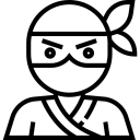 RJL.ninja - Professional domain logo
